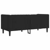 vidaXL Καναπές Chesterfield Μαύρο 174 x 74.5 x 70.5 εκ. Τεχνητό δέρμα