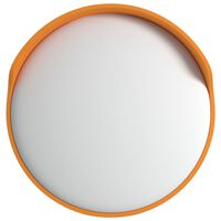 vidaXL Εξωτ.Κυρτός Καθρέπτης Κυκλοφορίας Πορτοκαλί Ø30 εκ. Πολυανθρ.