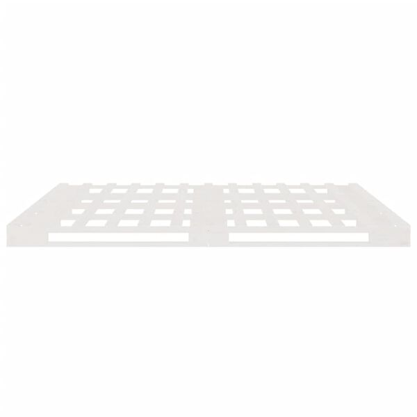 vidaXL Κρεβάτι από Παλέτες Λευκό 140 x 190 εκ. από Μασίφ Ξύλο Πεύκου