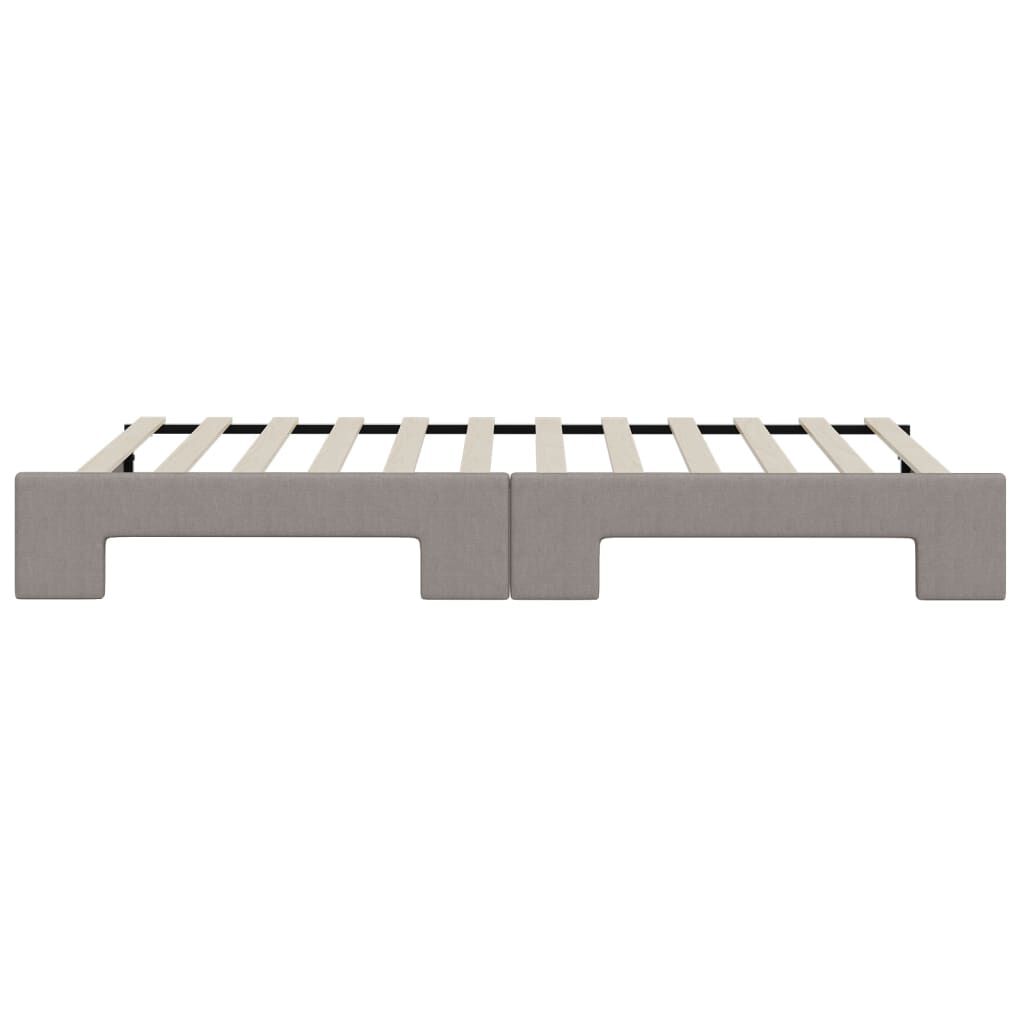 vidaXL Καναπές Κρεβάτι Συρόμενος Taupe 80 x 200 εκ. Υφασμάτινος
