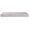 vidaXL Ράφια Τοίχου 4 τεμ. Γκρι Σκυροδέματος 40 x 23 x 3,8 εκ. MDF