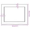 vidaXL Ράφι Τοίχου Ανοιχτό Καφέ 40x30x(2-4)εκ. Επεξ. Μασίφ Ξύλο Δρυός
