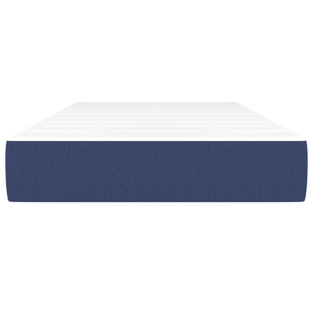 vidaXL Στρώμα με Pocket Springs Μπλε 90x190x20 εκ. Υφασμάτινο