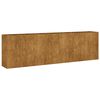 vidaXL Ζαρντινιέρα 280 x 40 x 80 εκ. από Ατσάλι Σκληρυθέν στον Αέρα