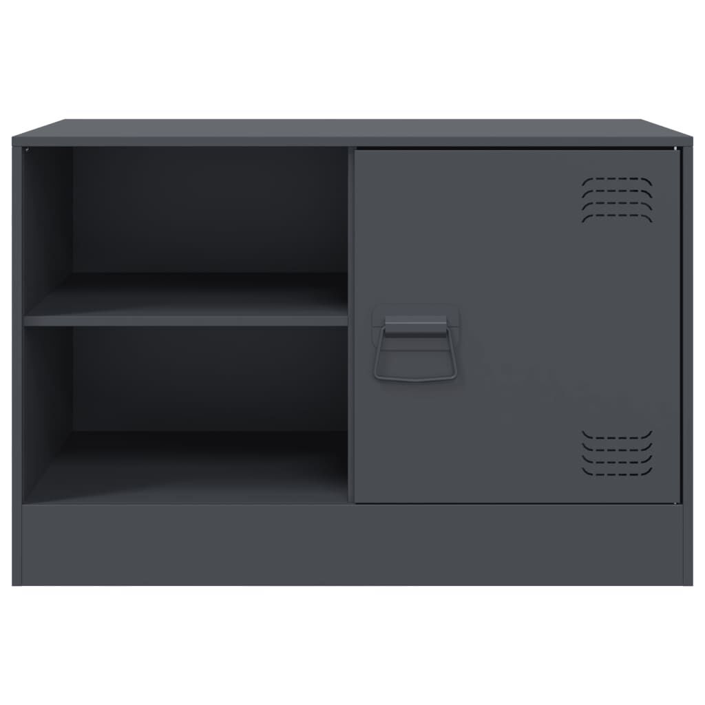vidaXL Έπιπλο Τηλεόρασης Ανθρακί 67x39x44 εκ. από Χάλυβα