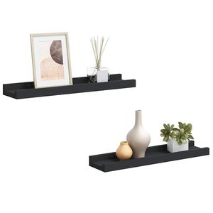 vidaXL &Rho;ά&phi;&iota;&alpha; &gamma;&iota;&alpha; &Kappa;&omicron;&rho;&nu;ί&zeta;&epsilon;&sigmaf; 2 &tau;&epsilon;&mu;. &Mu;&alpha;ύ&rho;&alpha; 40 x 9 x 3 &epsilon;&kappa;. &alpha;&pi;ό MDF