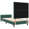 vidaXL Σκελετός Κρεβατιού Σκούρο πράσινο 90 x 200 cm Βελούδο