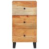 vidaXL Συρταριέρα με 3 Συρτάρια 40x33,5x75 εκ. από Μασίφ Ξύλο Ακακίας
