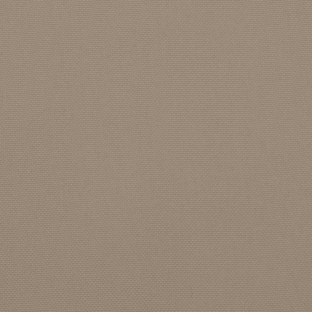 vidaXL Μαξιλάρια Καρέκλας με Πλάτη 2 τεμ. Taupe από Ύφασμα Oxford
