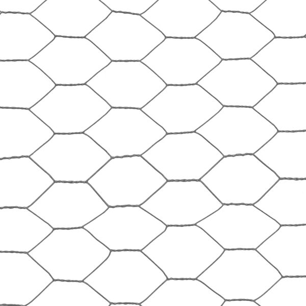 vidaXL Συρματόπλεγμα Κοτετσόσυρμα Γκρι 25x0,5 μ. Ατσάλι Επικάλυψη PVC
