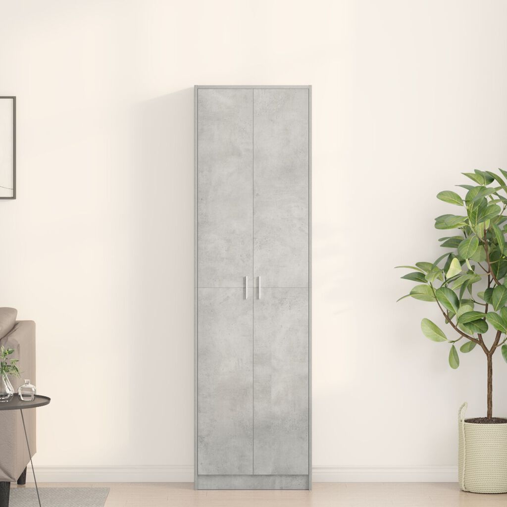 vidaXL ντουλάπα Σκούρο Γκρι 55x25x189 cm Ξύλο