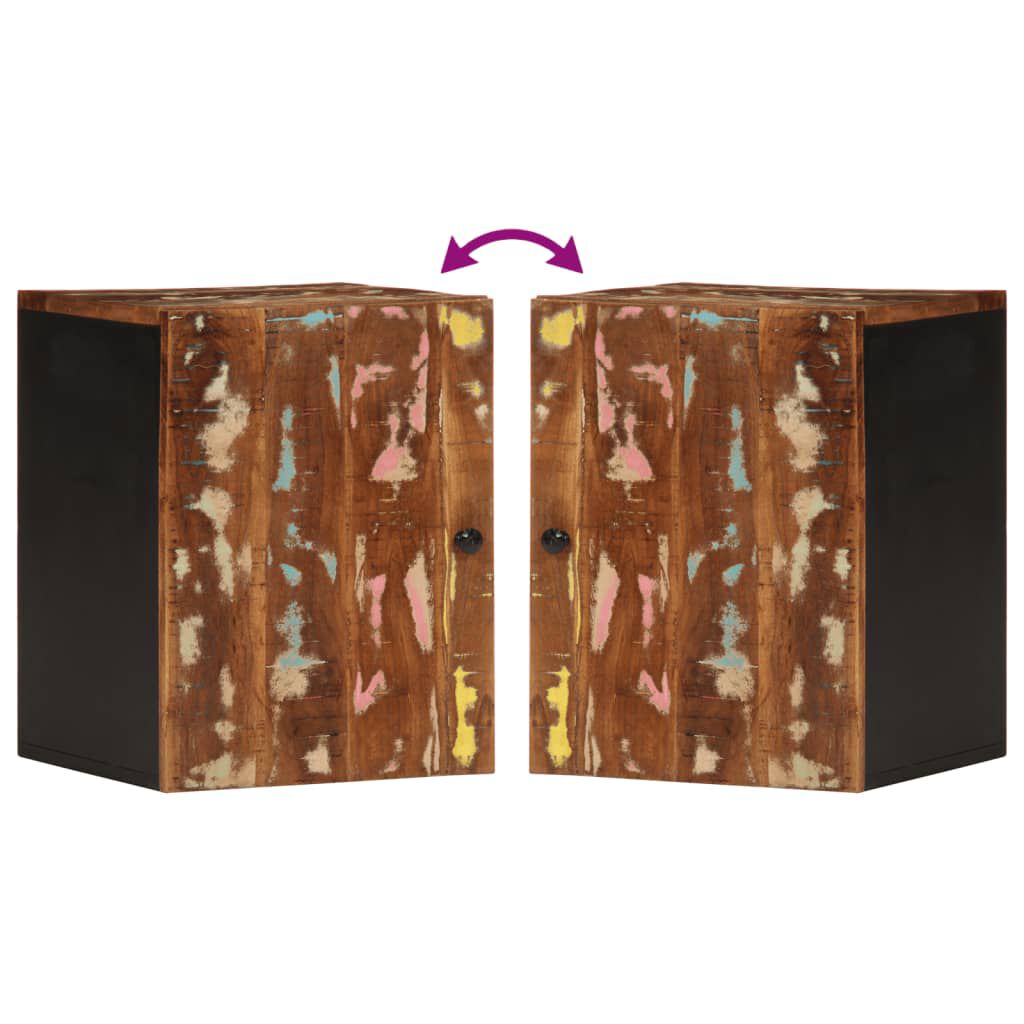 vidaXL Ντουλάπι Μπάνιου Επιτοίχιο 38x33x48 εκ. Μασίφ Ανακυκλωμένο Ξύλο