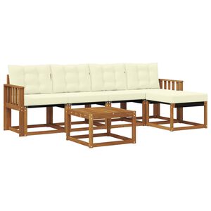 vidaXL &Sigma;&epsilon;&iota;&rho;ά &Kappa;&alpha;&nu;&alpha;&pi;έ &Epsilon;&xi;&omega;&tau;&epsilon;&rho;&iota;&kappa;&omicron;ύ &mu;&epsilon; &mu;&alpha;&xi;&iota;&lambda;ά&rho;&iota; 6 pcs &Phi;&upsilon;&sigma;&iota;&kappa;ό &kappa;&alpha;&iota; &Kappa;&rho;έ&mu;&alpha;