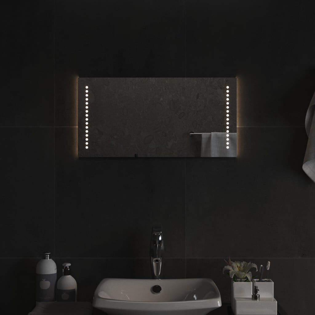 vidaXL Καθρέφτης Μπάνιου με LED 30x60 εκ.