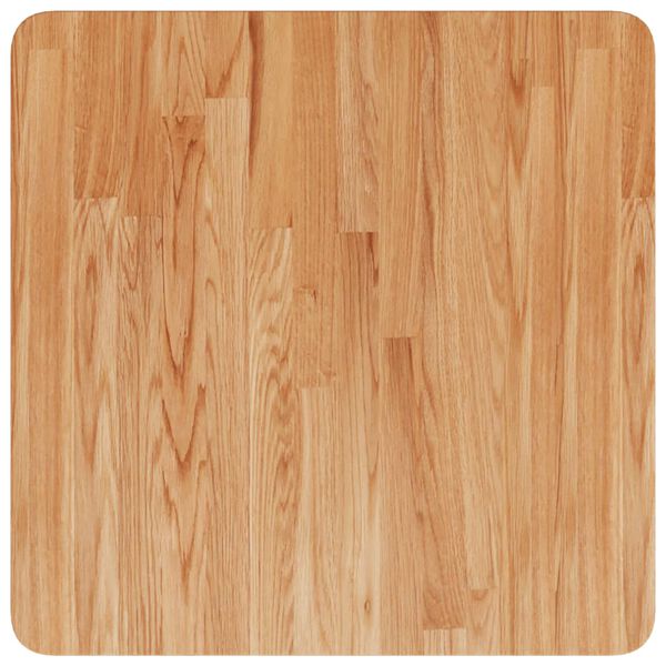 vidaXL Επιφάνεια Τραπεζιού Τετράγωνη Αν. Καφέ 50x50x2,5 εκ. Ξύλο Δρυς