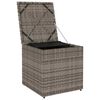 vidaXL Κουτί Μαξιλαριών Γκρι 50 x 50 x 50 cm συνθετικό ρατάν