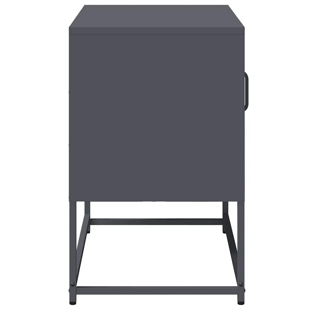 vidaXL Έπιπλο Τηλεόρασης Ανθρακί 68x39x60,5 εκ. από Χάλυβα