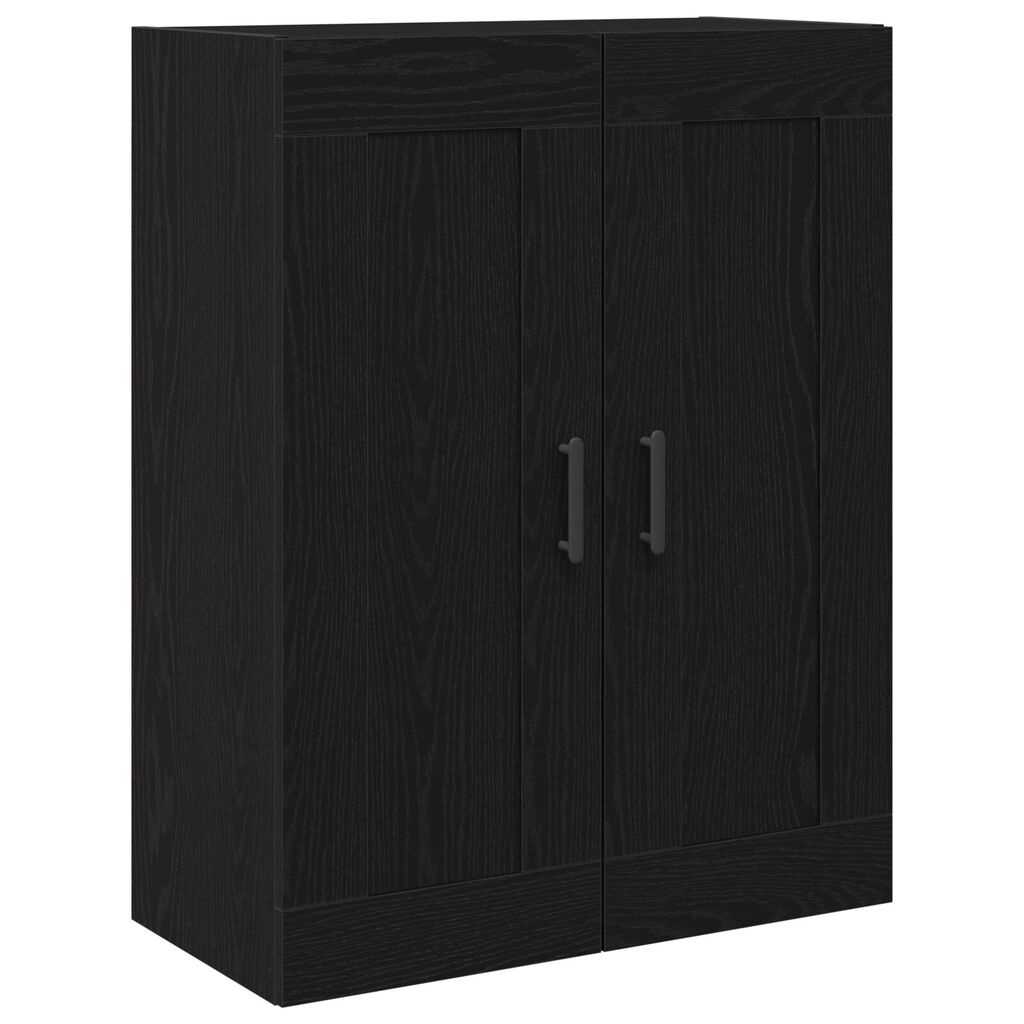 vidaXL Υψηλό Ντουλάπι Μαύρη Δρυς 69,5x34x90 εκ. Κατασκευασμένο από Ξύλο