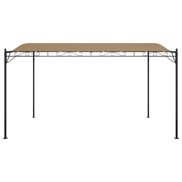 vidaXL Τέντα Taupe 4 x 3 μ. 180 γρ./μ² από Ύφασμα και Ατσάλι