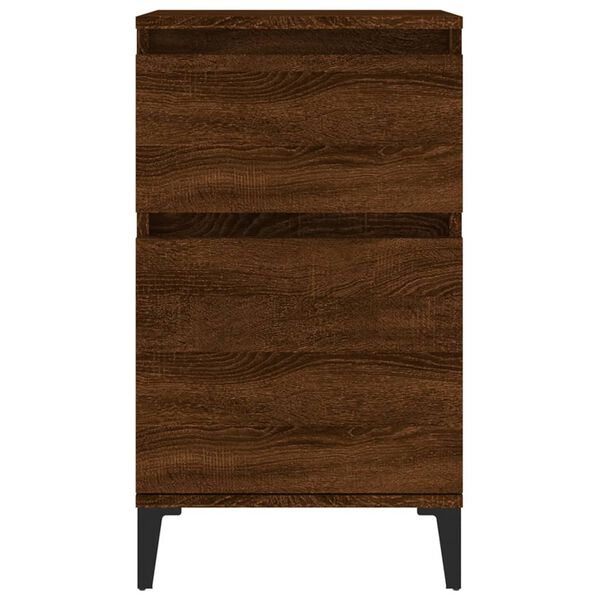 vidaXL Κομοδίνα 2 τεμ. Καφέ Δρυς 40x35x70 εκ.