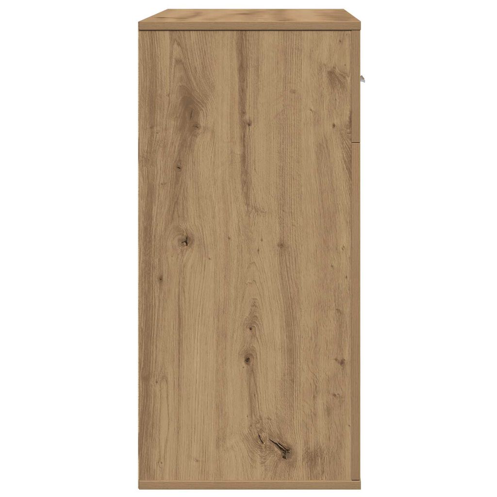 vidaXL Πλαϊνό γραφείο artisan δρυς 79 x 38 x 80 εκ Επεξεργασμένο ξύλο