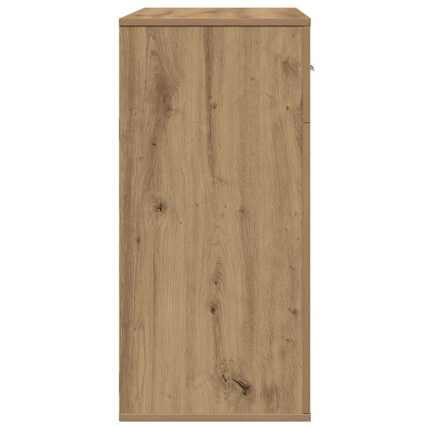 vidaXL Πλαϊνό γραφείο artisan δρυς 79 x 38 x 80 εκ Επεξεργασμένο ξύλο