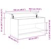 vidaXL Τραπεζάκι Σαλονιού Γκρι Sonoma102x50x52,5 εκ.Επεξεργασμένο Ξύλο