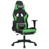 vidaXL &Kappa;&alpha;&rho;έ&kappa;&lambda;&alpha; Gaming &Mu;&alpha;&sigma;ά&zeta; &Upsilon;&pi;&omicron;&pi;ό&delta;&iota;&omicron; &Mu;&alpha;ύ&rho;&omicron;/&Pi;&rho;ά&sigma;&iota;&nu;&omicron; &alpha;&pi;ό &Sigma;&upsilon;&nu;&theta;&epsilon;&tau;&iota;&kappa;ό &Delta;έ&rho;&mu;&alpha;