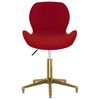 335046 vidaXL Swivel Dining Chair Wine Red Velvet