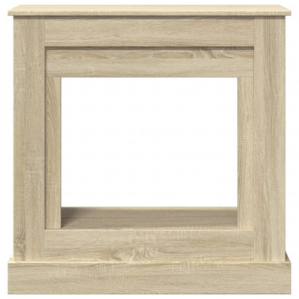 vidaXL Πλαίσιο Τζακιού Sonoma Δρυς 90x30x90 εκ. από Επεξ. Ξύλο