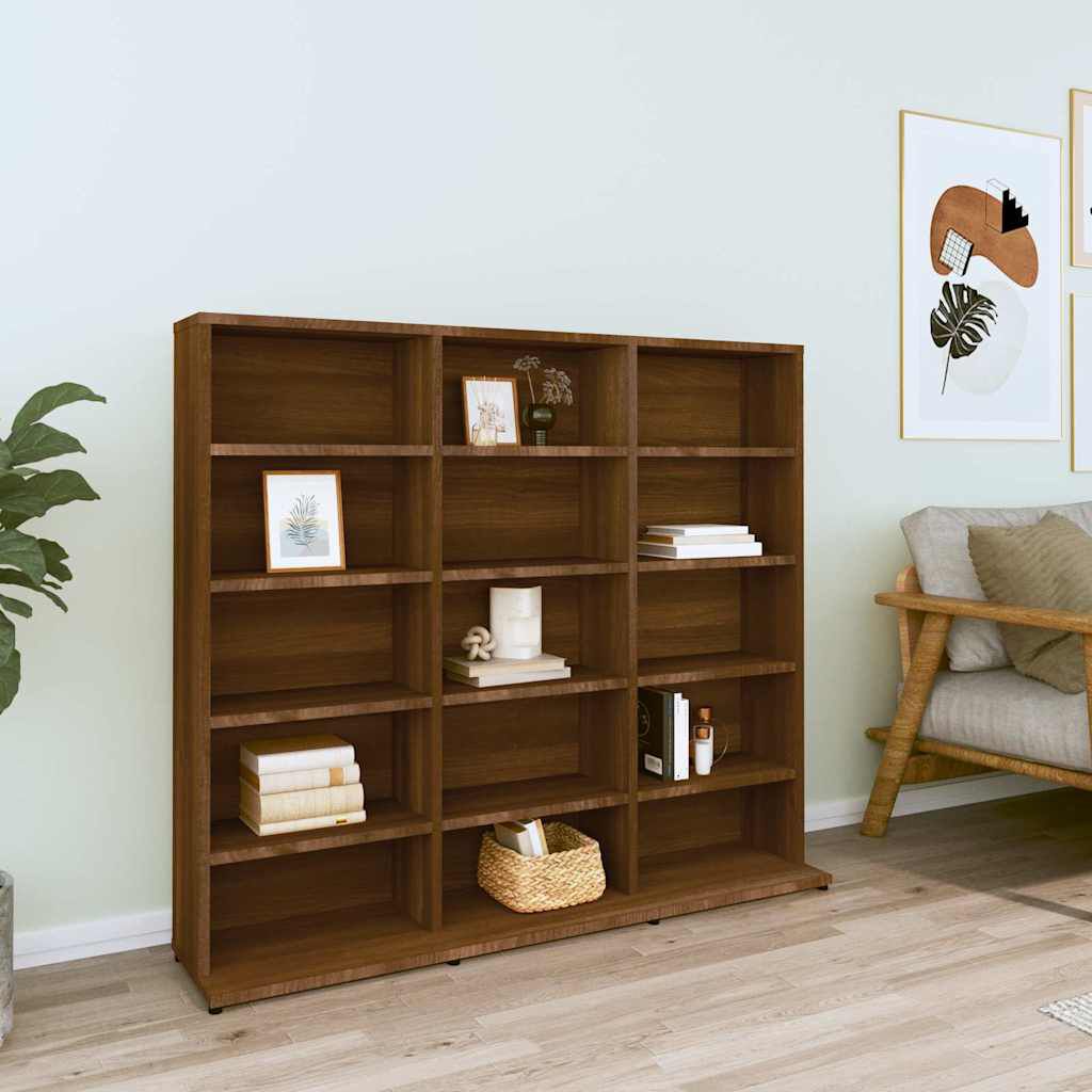 vidaXL Έπιπλο για CD Καφέ Δρυς 100x23x89,5εκ. Επεξεργασμένο Ξύλο