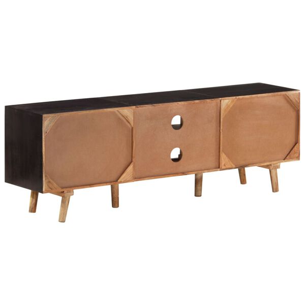 vidaXL Έπιπλο Τηλεόρασης 140x30x46 εκ. Ακατέργαστο Μάνγκο&Μασίφ Ακακία