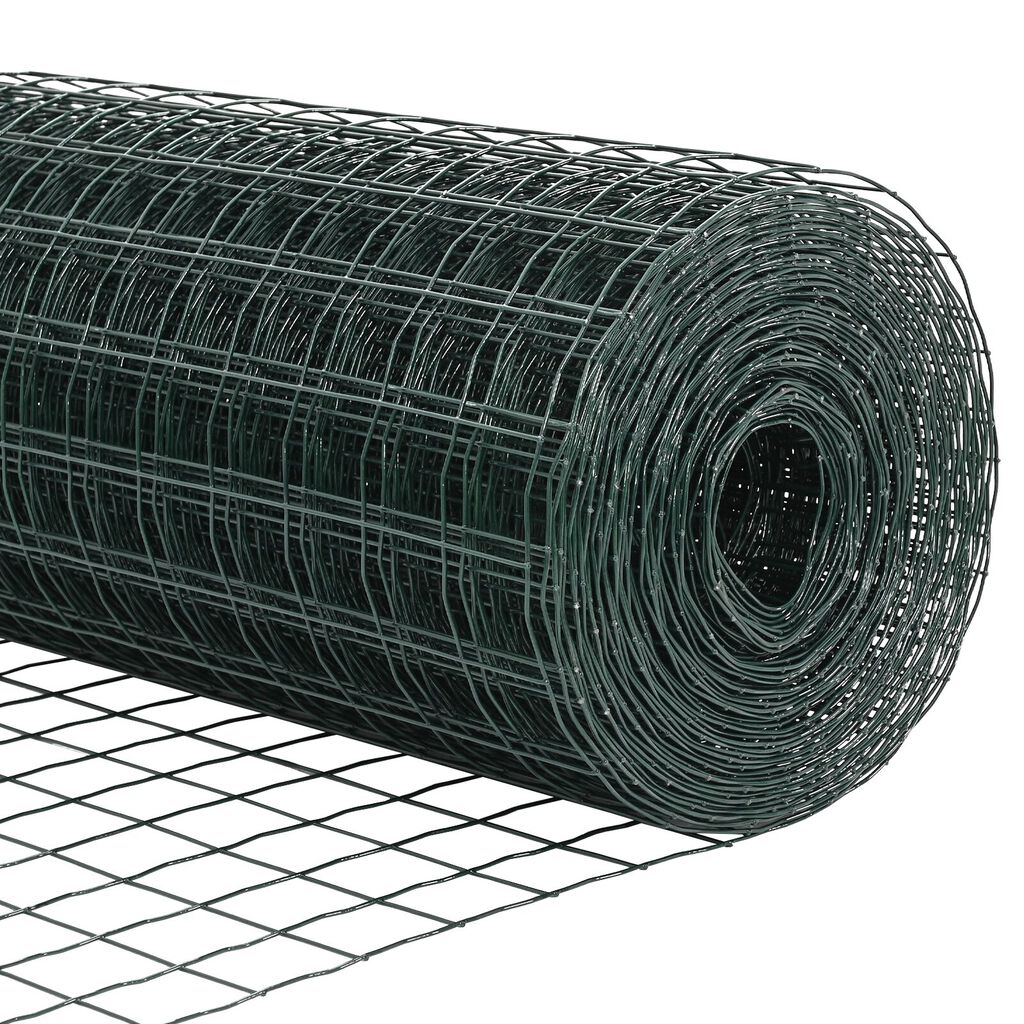 vidaXL Euro Fence με 13 Σωρούς Φλάντζας 1.2x25 μ Γαλβανισμένο Ατσάλι