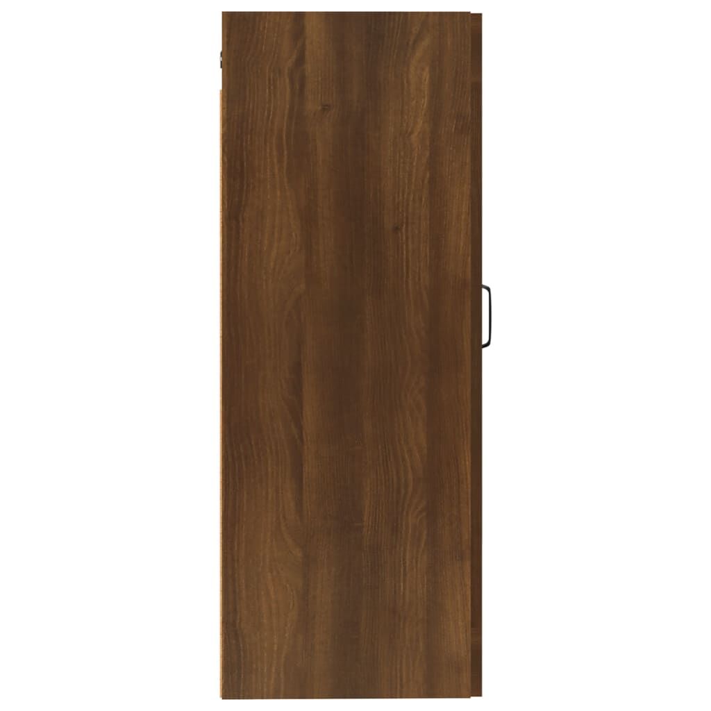 vidaXL Ντουλάπι Κρεμαστό Καφέ Δρυς 35 x 34 x 90 εκ. Επεξεργασμένο Ξύλο