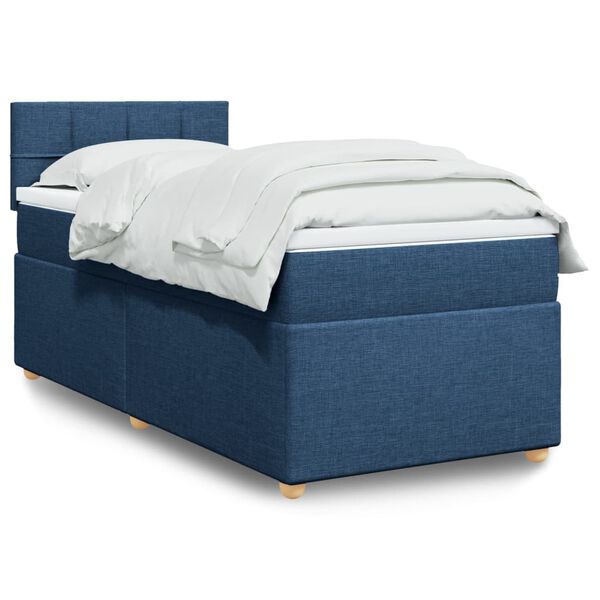 vidaXL &Kappa;&rho;&epsilon;&beta;ά&tau;&iota; Boxspring &mu;&epsilon; &Sigma;&tau;&rho;ώ&mu;&alpha; &Mu;&pi;&lambda;&epsilon; 90x200 &epsilon;&kappa;.&Upsilon;&phi;&alpha;&sigma;&mu;ά&tau;&iota;&nu;&omicron;