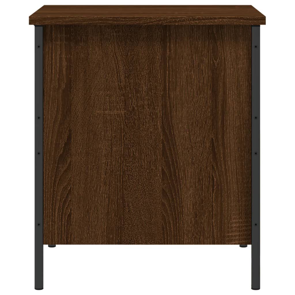vidaXL Παγκάκι Αποθήκευσης Καφέ Δρυς 40x42,5x50 εκ. από Επεξ. Ξύλο