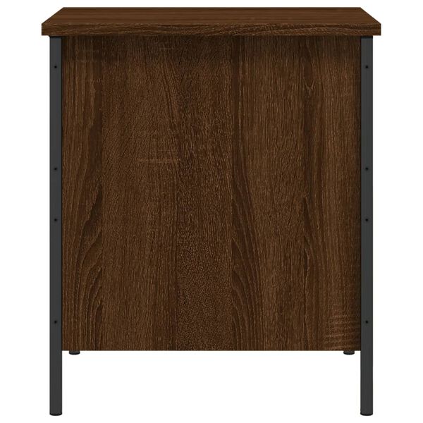 vidaXL Παγκάκι Αποθήκευσης Καφέ Δρυς 40x42,5x50 εκ. από Επεξ. Ξύλο