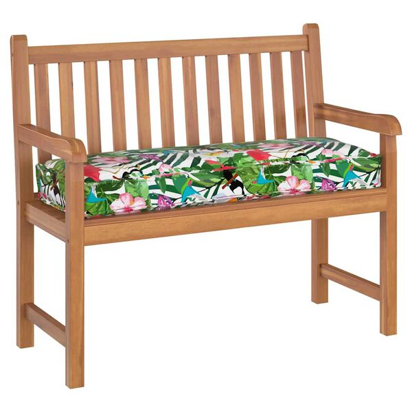 vidaXL Μαξιλάρι παλέτας για πάγκο Floral Πολύχρωμο 120 x 40 x 8 εκ