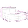 vidaXL Κρεβάτι με Στρώμα με στρώμα Μαύρο 140 x 200 cm Τεχνητό δέρμα