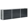 vidaXL Ζαρντινιέρα Υπερυψωμένη Ανθρακί 240x40x77 εκ. Γαλβαν. Χάλυβας