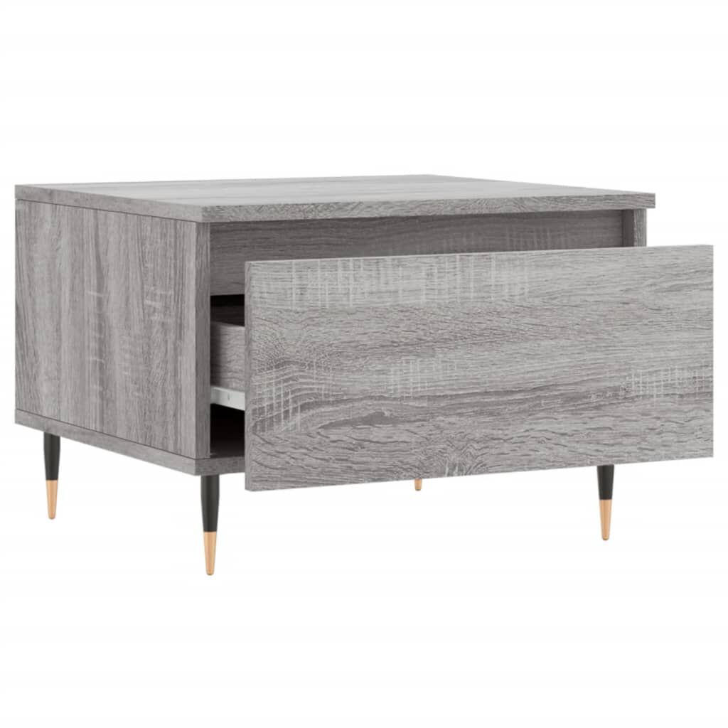 vidaXL Τραπέζι Σαλονιού Γκρι Sonoma 50x46x35 εκ. Επεξεργασμένο Ξύλο