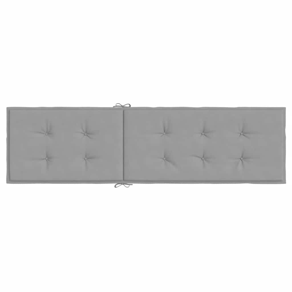 vidaXL Μαξιλάρι Σεζλόνγκ Γκρι (75+105) x 50 x 4 εκ.