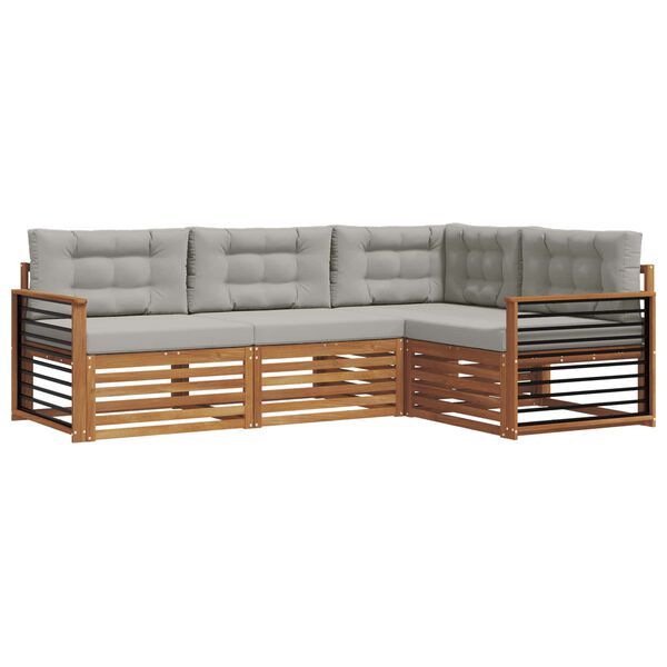 vidaXL &Sigma;&epsilon;&iota;&rho;ά &Kappa;&alpha;&nu;&alpha;&pi;έ &Epsilon;&xi;&omega;&tau;&epsilon;&rho;&iota;&kappa;&omicron;ύ 4 pcs &Phi;&upsilon;&sigma;&iota;&kappa;ό &kappa;&alpha;&iota; &Alpha;&nu;&omicron;&iota;&chi;&tau;ό &Gamma;&kappa;&rho;&iota;