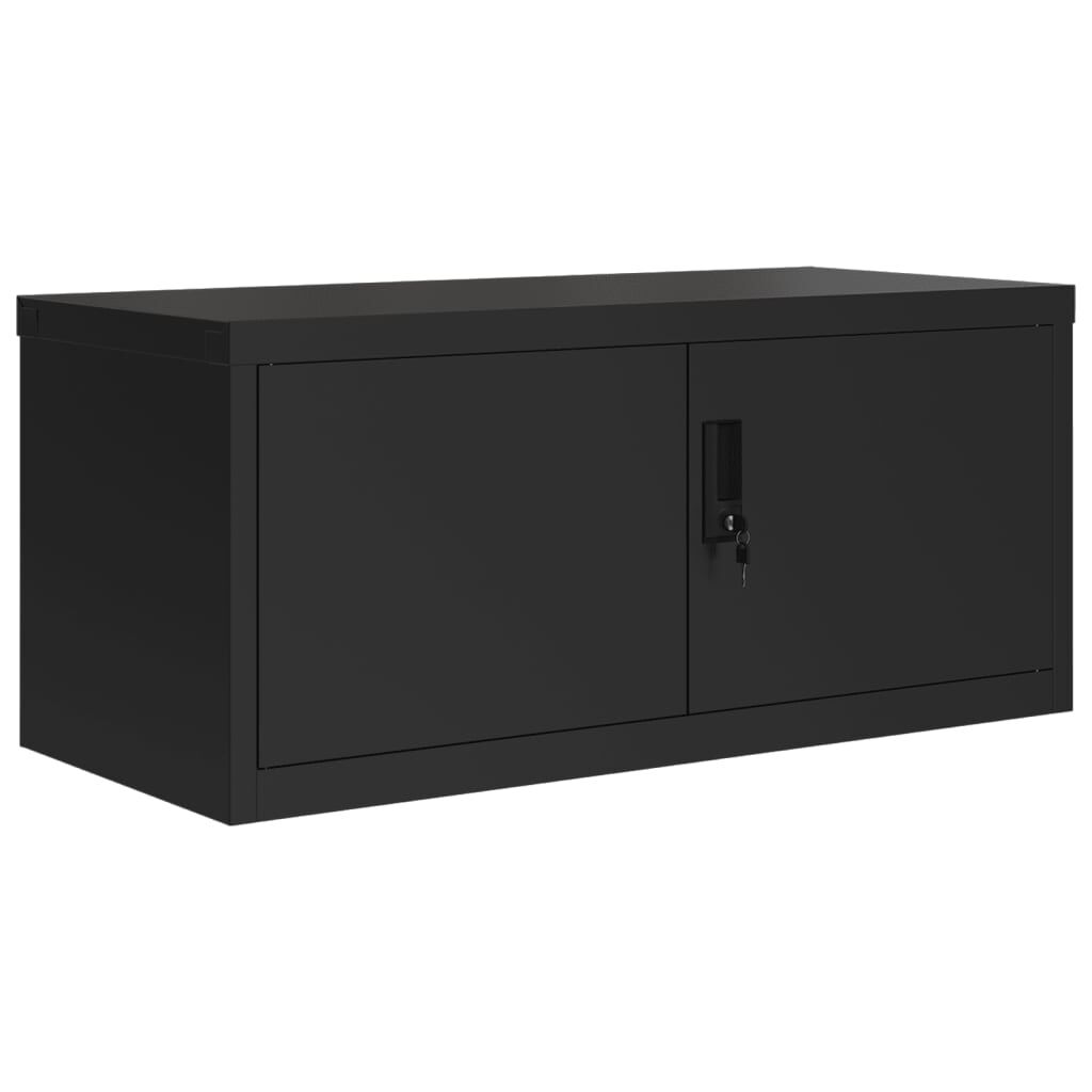 vidaXL Αρχειοθήκη Μαύρη 90 x 40 x 40 εκ. από Ατσάλι