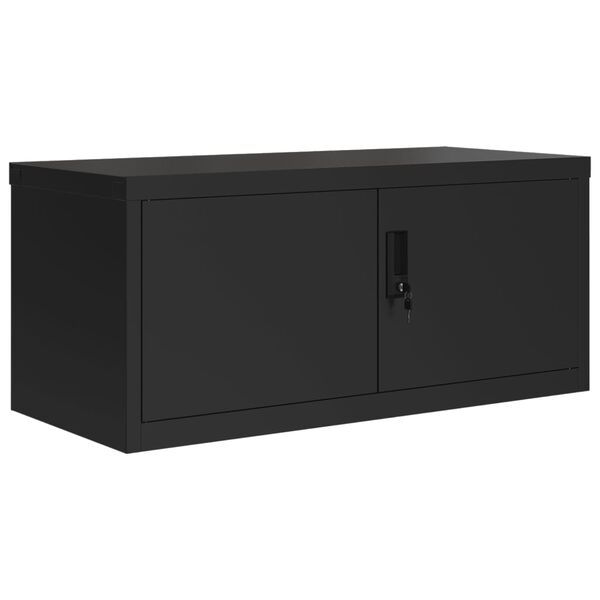 vidaXL Αρχειοθήκη Μαύρη 90 x 40 x 40 εκ. από Ατσάλι