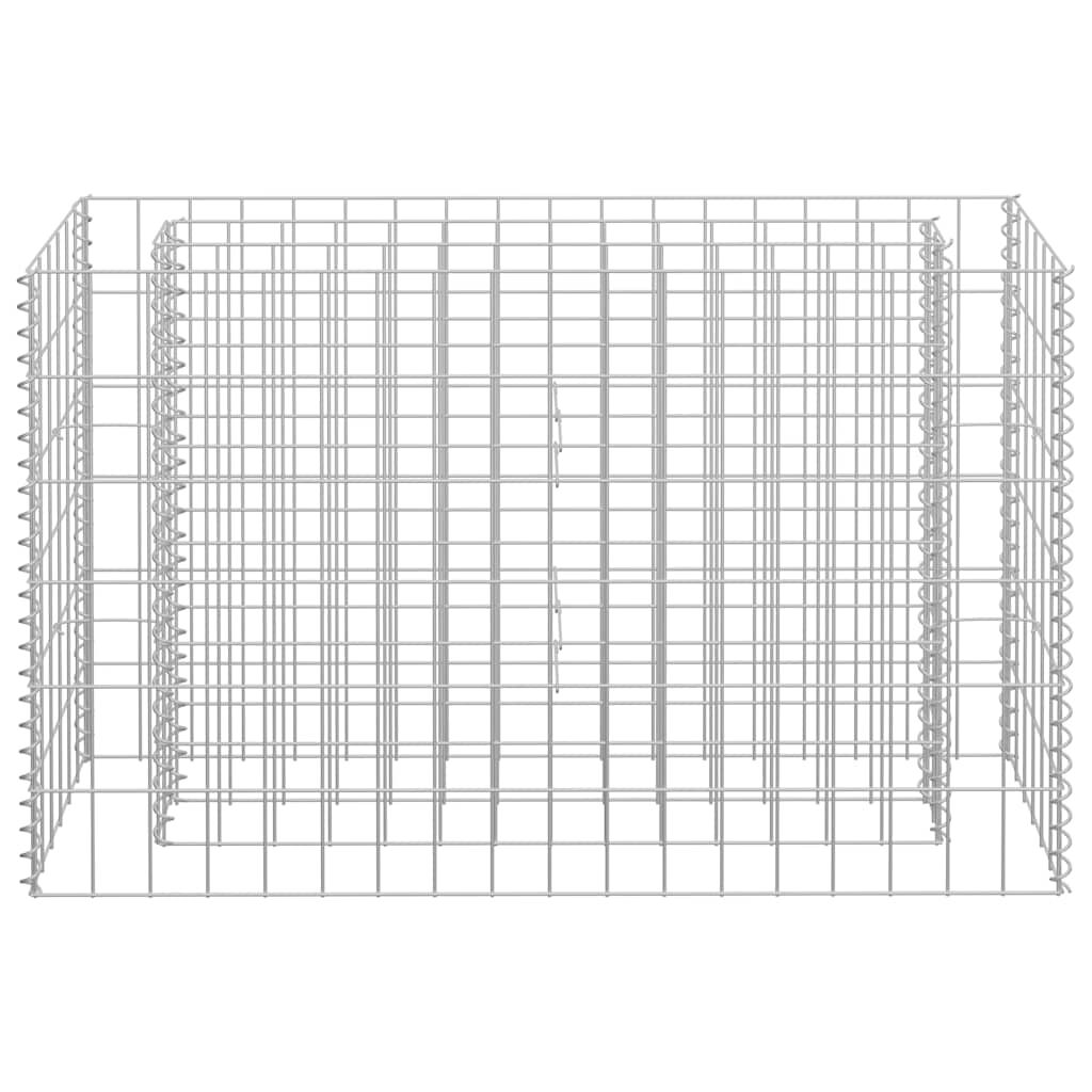 vidaXL Συρματοκιβώτιο-Γλάστρα Υπερυψωμένη 90x30x60 εκ. Γαλβ. Χάλυβας