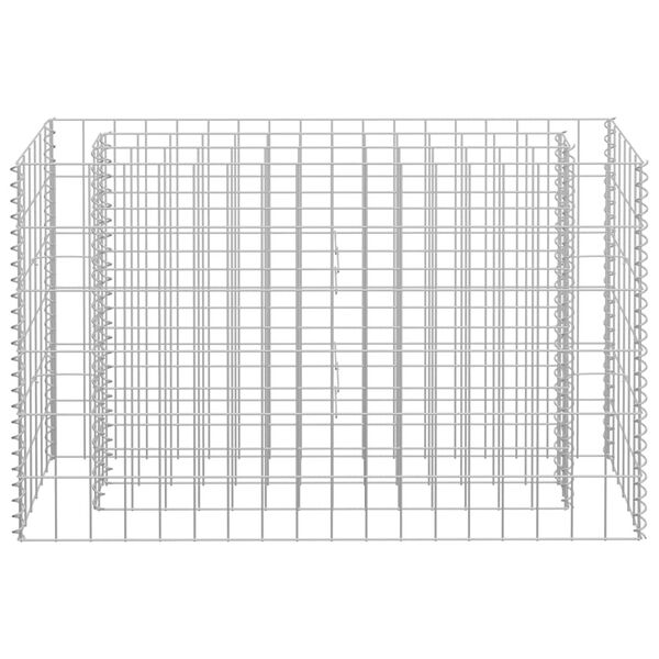 vidaXL Συρματοκιβώτιο-Γλάστρα Υπερυψωμένη 90x30x60 εκ. Γαλβ. Χάλυβας