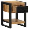 vidaXL Κομοδίνο 35x34x45 cm Στερεό ακατέργαστο ξύλο Μάνγκο