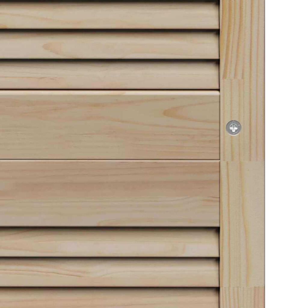 vidaXL Πόρτες Ντουλάπας με πόρτα 4 pcs Καφέ 201 x 39.5 x 2.1 εκ