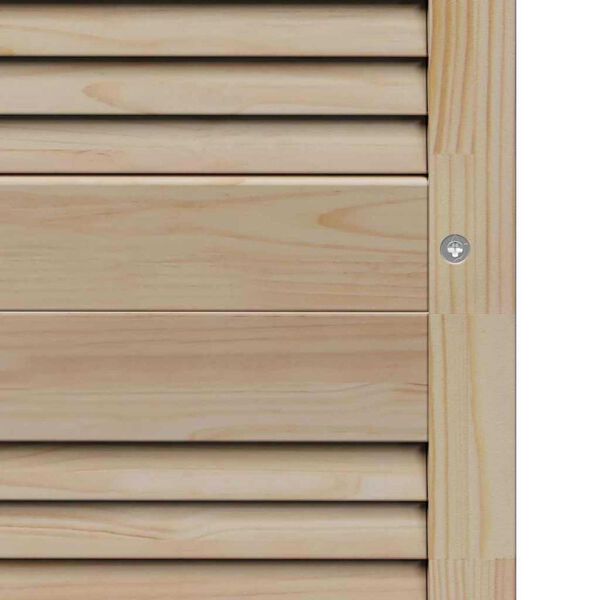vidaXL Πόρτες Ντουλάπας με πόρτα 4 pcs Καφέ 201 x 39.5 x 2.1 εκ